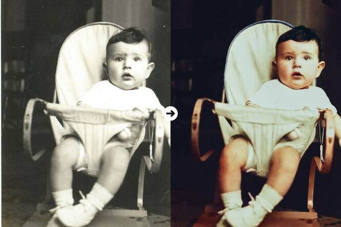 before after of old photos
