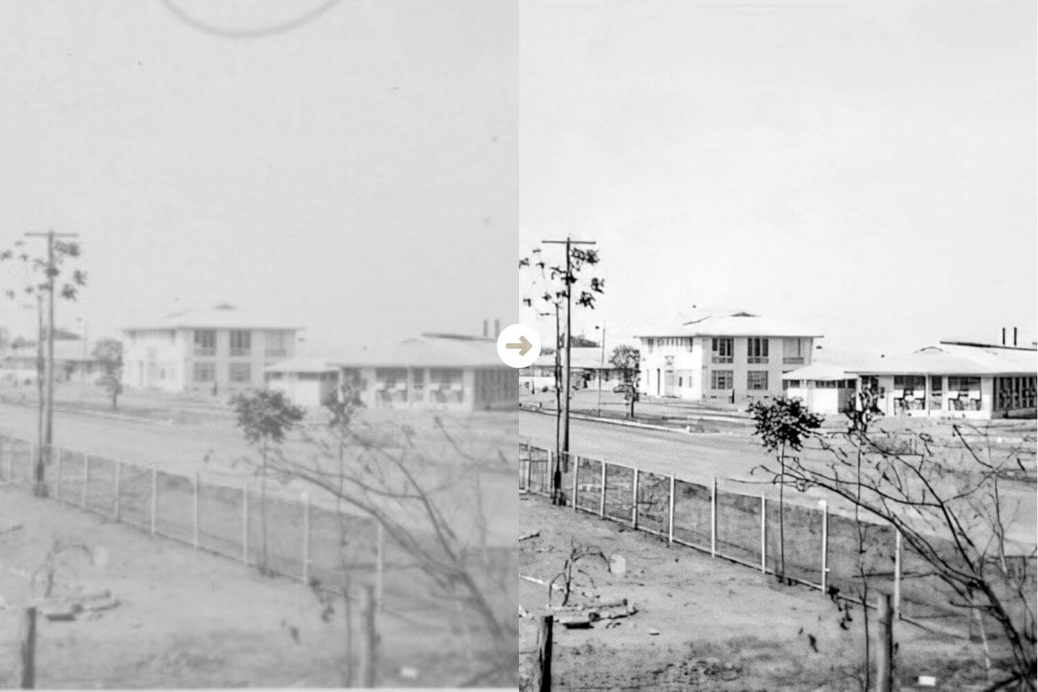 before after of old and damaged photos