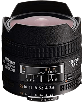 Nikon AF Fisheye-NIKKOR 16mm f/2.8D レンズ
