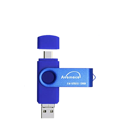 Avomoco 3.1 128GB 3 in 1 High-Speed Flash Drive