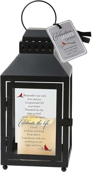The Grandparent Gift Co. Memorial Lantern with Flickering LED