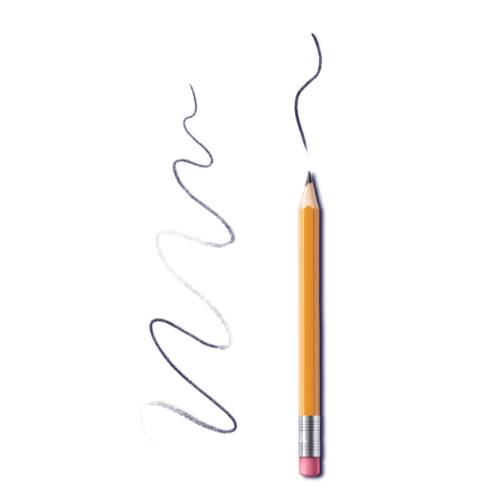 Pincel de lápiz dinámico de inclinación 2B #1