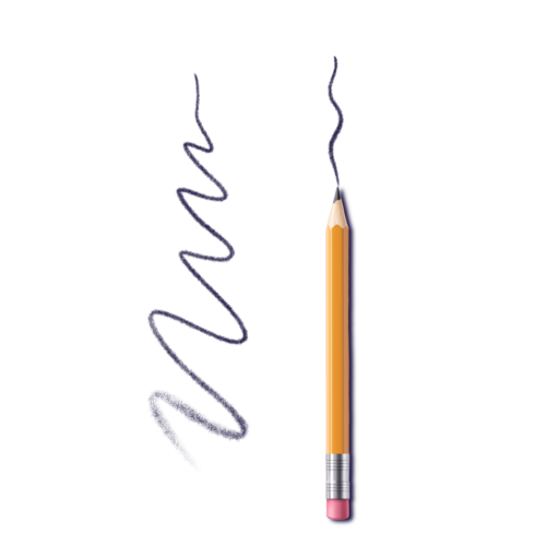 Pincel de lápiz medio esponjoso 5B #9