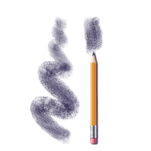 Pincel de lápis de preenchimento instantâneo plano 6B #12