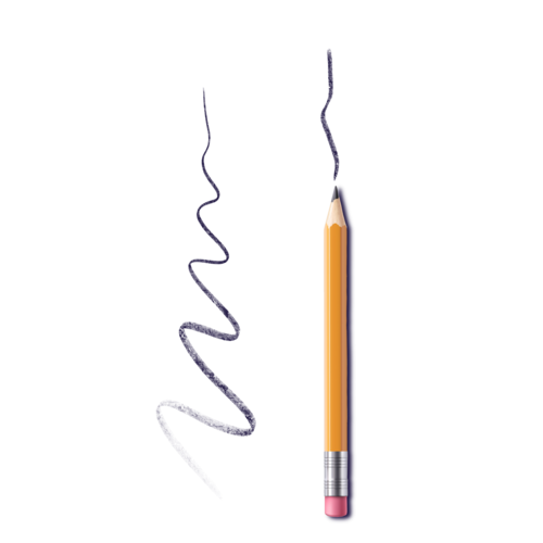 6B Dünner Bleistiftpinsel #13