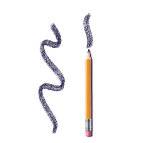8B Flat Pencil Brush #17