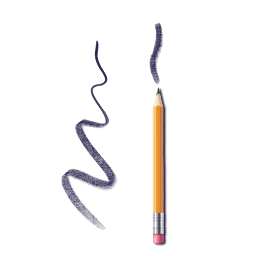 9B Flat Pencil Brush #19