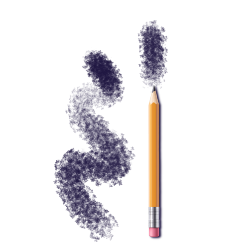 Puderstiftpinsel mit dichtem Bleistift #24