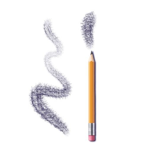 Hatch Thin Cross Pencil Brush #38