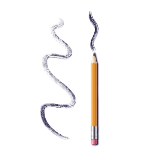 Schräger Bleistiftpinsel #46