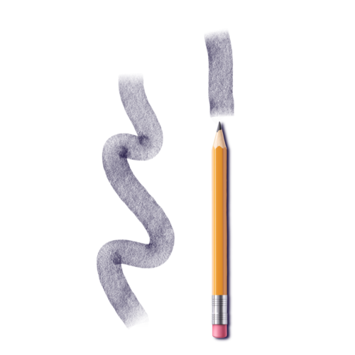 Quadratischer flacher Bleistiftpinsel #47