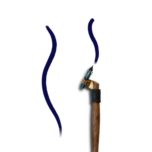Pennello per calligrafia a punta leggera con inchiostro Sumi #8