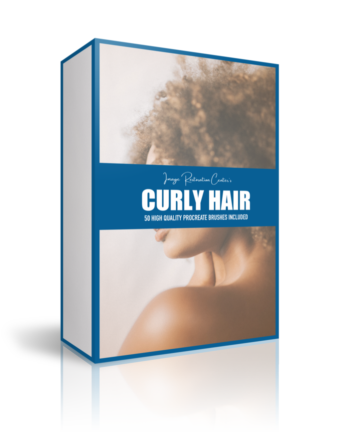 procreate curly hair brushes set