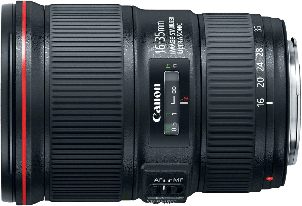Canon 16-35mm f4 Product Photo