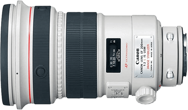 Lente Canon EF 200mm f 2.0L IS