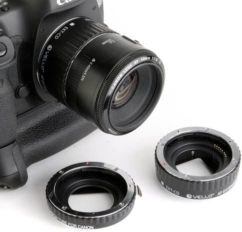Conjunto de tubos de extensão Vello para foto do produto Canon EOS 2