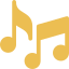 ícone de nota musical